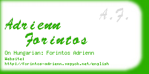 adrienn forintos business card